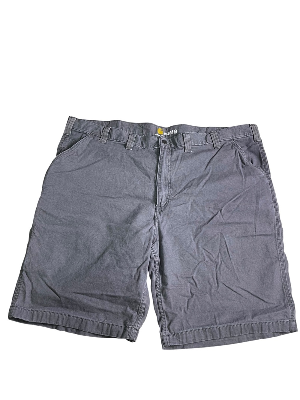 carhartt relaxed fit canvas gray workwear shorts Sz 46